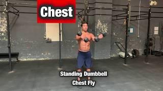 Standing Dumbbell Chest Fly - Chest, Pec Exercise Workout