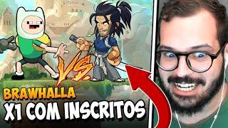 DESAFIEI MEUS INSCRITOS PARA UM X1 NO BRAWLHALLA