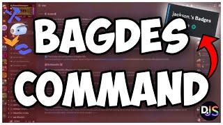 [NEW] - How to make a BADGE COMMAND for your discord bot! || Discord.js V14