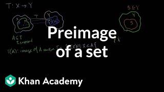 Preimage of a set | Matrix transformations | Linear Algebra | Khan Academy