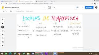 Escalas de temperatura. Fórmulas de conversiones