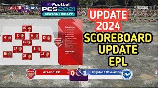 PES 2021New Premier League Scoreboard v.1 Scoreboard-hexx.lua v.1.0.4  Update 2024