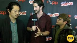 Trollhunters' Steven Yeun and Charlie Saxton at the New York Comic Con