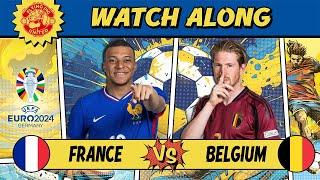 France VS Belgium 1-0 LIVE WATCH ALONG EURO 2024 #france #belgium #euro2024