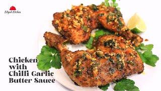 Chicken With Chilli Garlic Butter Sauce Cooked In Air Fryer