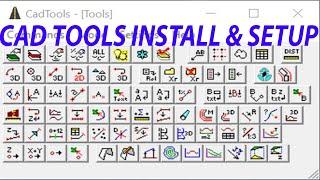 How to Install & Setup CAD TOOLS in your on AutoCAD in Computer  ::::AutoCAd Tutorial.