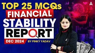 Top 25 MCQs From Financial Stability Report Dec 2024 | By Pinky Yadav 