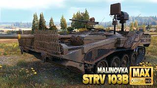 "Strv 103B" nutzt die bestmögliche Position auf Malinovka - World of Tanks