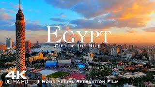 [4K] EGYPT  1 Hour Drone Aerial Relaxation Film of the Pyramids of Giza, Cairo & Alexandria مصر