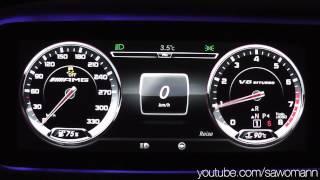 2014 Mercedes-Benz S 63 AMG 4MATIC 585 HP 0-100 km/h, 0-100 mph & 0-200 km/h Acceleration GPS
