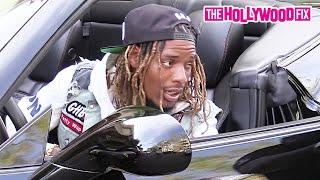 Fetty Wap Shows Off His New Ferrari While Pulling Up To His Hotel After Visiting His Baby Mama In LA