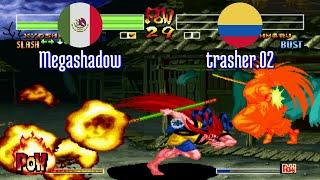 FT5 @samsho4: Megashadow (MX) vs trasher.02 (CO) [Samurai Shodown IV Fightcade] Jun 11