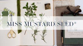 Preserving cuttings, herbs & flowers for a gardening notebook | miss mustard seed