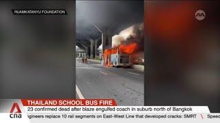 23 confirmed dead in school bus fire in Thailand