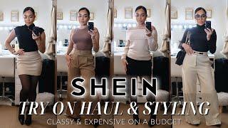 HUGE SHEIN WINTER TRY ON HAUL + STYLING 2024 | HOW TO LOOK CLASSY, EXPENSIVE & ELEGANT ON A BUDGET