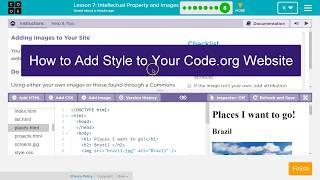 How to Add Style to Code.org Using CSS