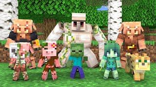 Monster School : Baby Zombie With His Friends Fight Villains - Minecraft Animation