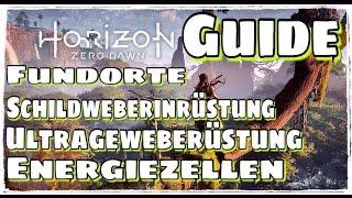 Schildweberinrüstung / Ultrageweberüstung Alle Energiezellen,Rätzel Horizon Zero Dawn German Deutsch