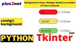 Managing background colour of Tkinter Entry based on number of chars entered by user using config()