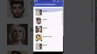 How to create a Custom ListView in Fragment in android