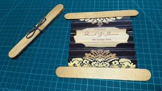 Unique Wedding Invitation Cards Ideas | Wedding Cards Making tutorial