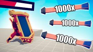 NARUTO MIRROR SHIELD vs 1000x OVERPOWERED UNITS - TABS | Totally Accurate Battle Simulator 2024