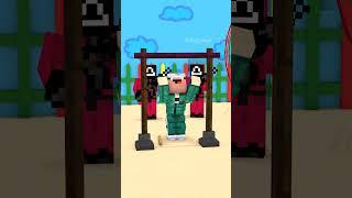 When Hacker Helps Old Man Win The Squid Game Pull-up Workout |  Minecraft Animation