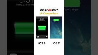 iOS 6 vs iOS 7 UI Comparison #ios #ios6 #ios7 #ui #comparison #apple #nostalgia