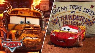 Miss Fritter vs. Lightning McQueen | Pixar Cars