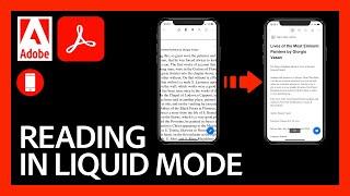 Reading in Liquid Mode | Acrobat for Educators