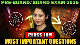 Class 10 English Most Important Questions 2025 | Pre-Boards/Boards | Class 10 English