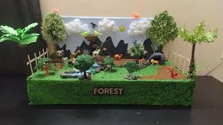 FOREST  SCHOOL PROJECT  Nature school project | Best Forest Model (Jungle) For School project