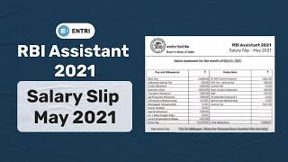 RBI ASSISTANT 2021 NOTIFICATION SOON | HERE IS RBI ASSISTANT 2021 LATEST (MAY 2021) SALARY SLIP