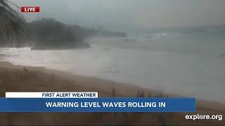 High surf warning triggers beach closures across the state