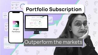 In Depth Walkthrough of Wright’s AI Curated Portfolios, Features & Product Demo | Wright Research