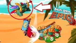 Angry Birds Epic: Gameplay (Red Elite Stone Guard & Chuck Vs. Boss Pigmies) Return To The Jungle