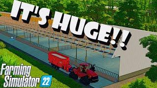 THE LARGEST COW BARN EVER??!!!   BUCKS COUNTY EP#1  FARM SIM 22