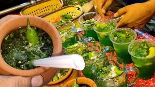 Amazing KULUKKI SARBATH | Refreshing Booster Mirch Soda at Pakistan Street Food GREEN CHILLIES LIMCA