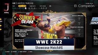 WWE 2K22 showcase match 6 complete all objectives Rey Mysterio vs Dolph Ziggler at Summerslam