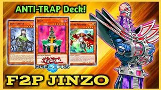 The ULTIMATE ANTI-TRAP Deck! F2P JINZO New Skill + New Supports! [Yu-Gi-Oh! Duel Links]