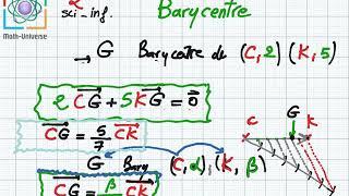 Barycentre Partie 1 2eme Science / Info (Cours)