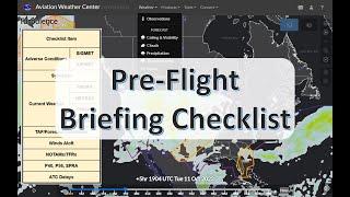 FAA Pre-Flight Briefing using Aviationweather.gov