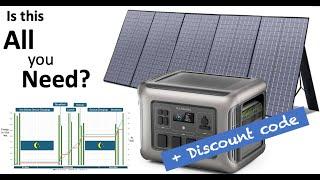 The Only Power you Need? AllPowers R2500 Portable Power Station & 400w Solar Panel & Discount code!