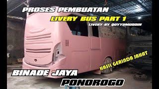 Berkunjung ke karoseri repair bus di magetan sekaligus melihat proses pengecatan livery bus part 1