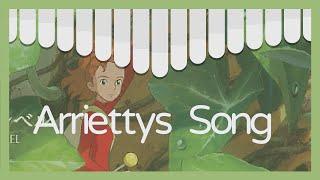 Arrietty's Song - The Secret World of Arrietty【Kalimba Tutorial】【Tabs】