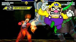 MUGEN: segalow & abyss VS wario & destroyous