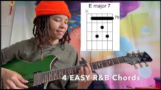 4 Easy R&B Chords! (with licks)