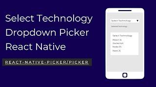 The Ultimate Guide to React Native Picker and Dropdown | react native picker/picker