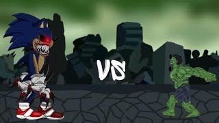Sonic.EXE vs Hulk. DC2 Animation