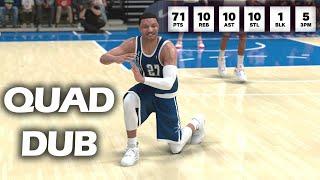 NBA 2K25 My Career - 71 Points Quadruple Double!